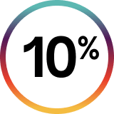 10%